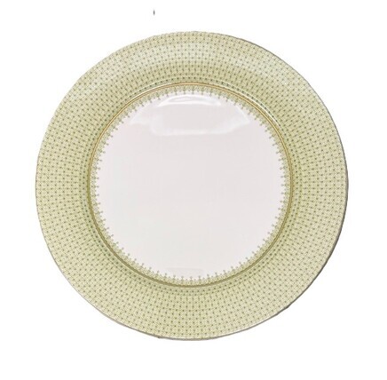 Apple Green Porcelain Charger, Dinner